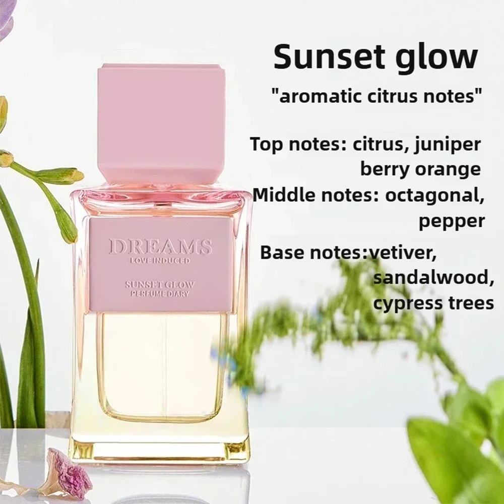 Perfume original feminino de alta qualidade, perfume fresco eau de tulite, fragrância de longa duração, notas frutadas de ébano, presente para mulheres
