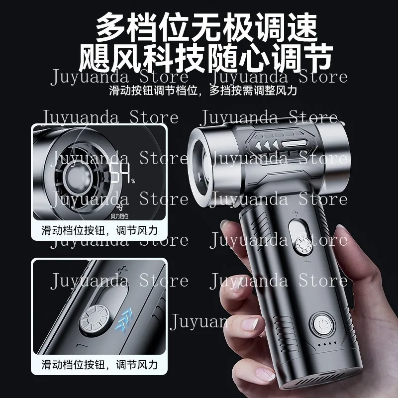 Turbo Fan High Speed Supercharged Hurricane Turbo Fan Mini Camping Outdoor Handheld Violent Fan