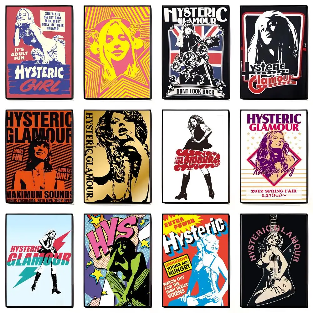 Y2K Streetwear H-Hysteric Glamour Poster High-definition Art Sticker Self Adhesive Waterproof Home Decoration