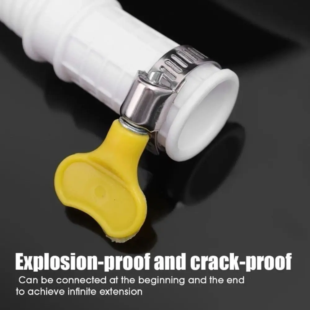 

New Plastic Air Conditioner Drain Hose White Thickened Draining Hose Drainpipe