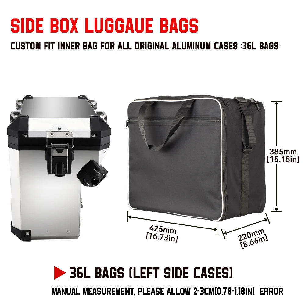 حقيبة دراجة نارية سرج حقائب داخلية لسيارات BMW R1200GS F800GS Adv حقائب أمتعة الدراجة النارية R1200GS R1250GS LC