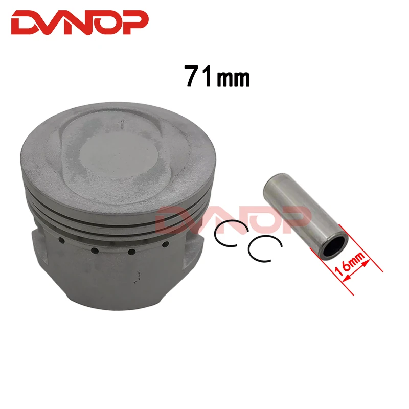 JS171fmm Piston Set 71mm With Piston Ring Pin For Jianshe ATV250 Loncin 250-F