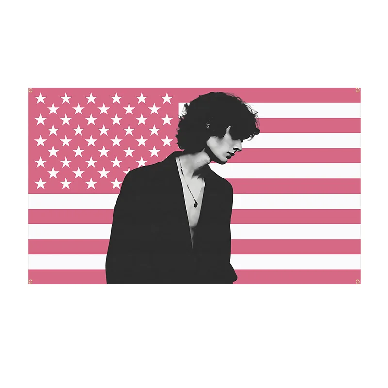 Singer Sombr American Pink Flag Banner Advertising Decorative Home Objects Decoration Garage Flag