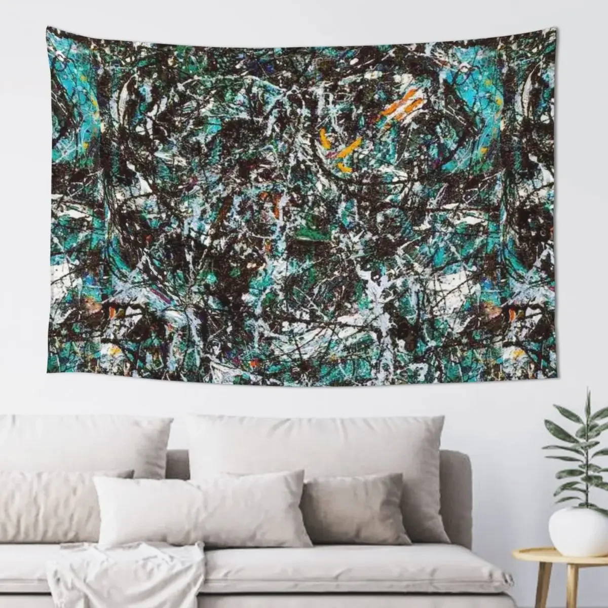 Full Fathom Five. Jackson Pollock Tapestry Room Decorations Aesthetics Aesthetic Room Decors Decoration Wall Tapestry