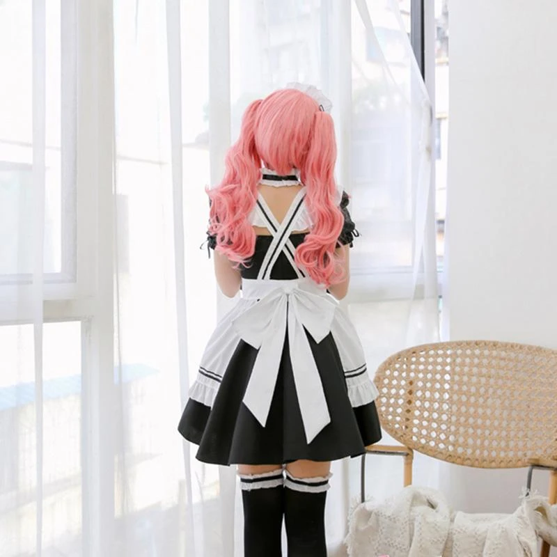 Amine Cute Lolita French Maid Costume Cosplay Dress Girls Woman cameriera cameriera Party Stage Costumes Uniform lovers