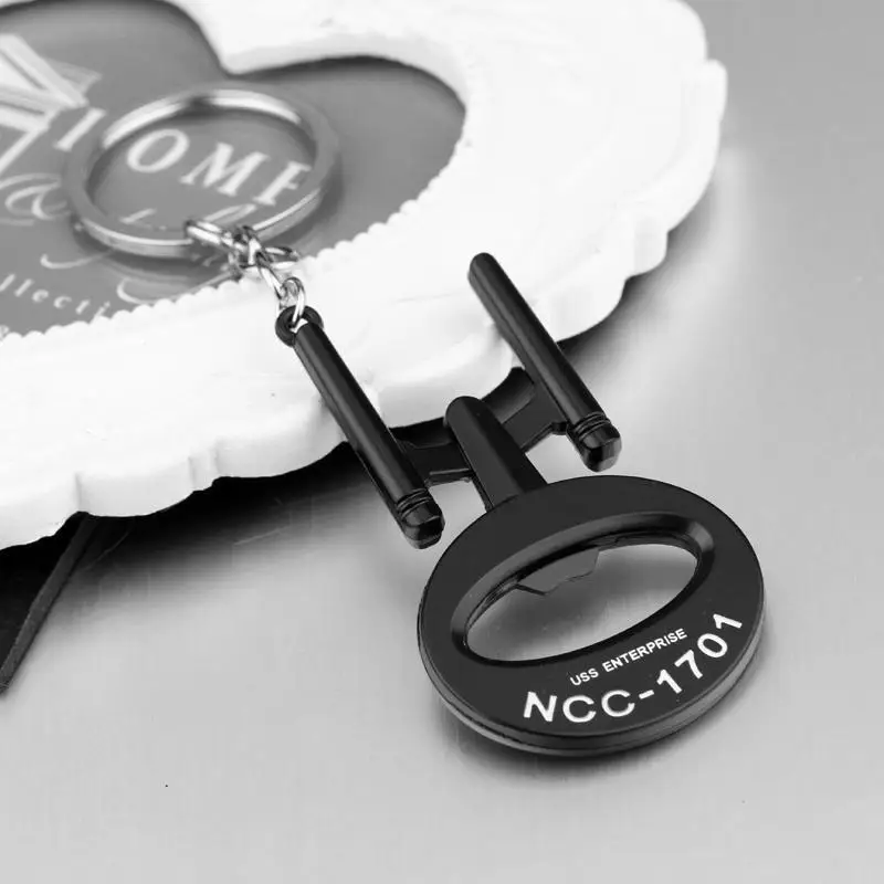 Movie Starship NCC-1701 Keychain Trek Pendant Keyring Decoration for Movie شائقین کے زیورات کے لوازمات تحفے