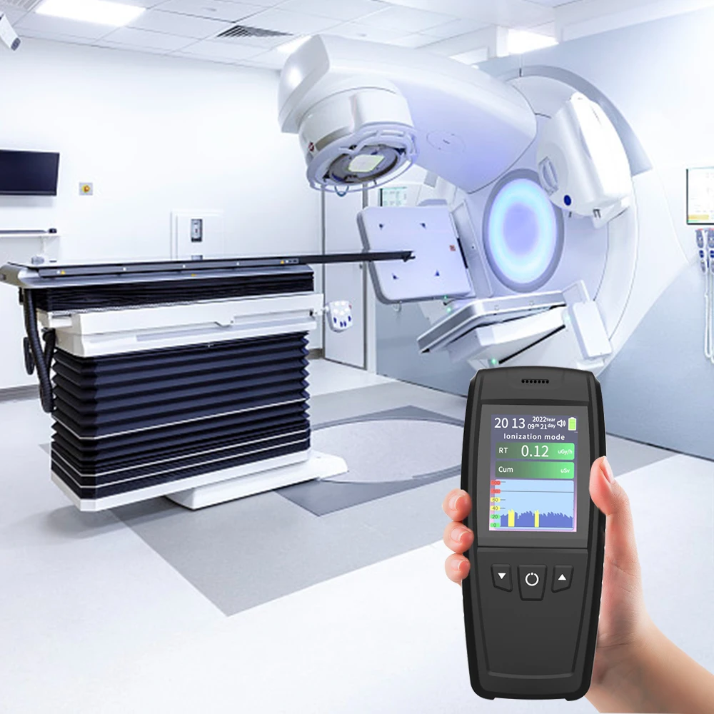 

Счетчик Гейгера Миллера с высоким прогрессивом, ЖК-экран, портативный детектор Гейгера с ядерным загрязнением, тестирование X Y-лучей, ионизирующее излучение OEM