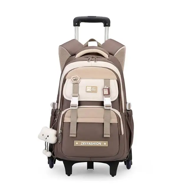 

Children Trolley Bags for boys travel Rolling Luggage backpack for girls Travel Trolley Bags school Wheeled Backpack for girls