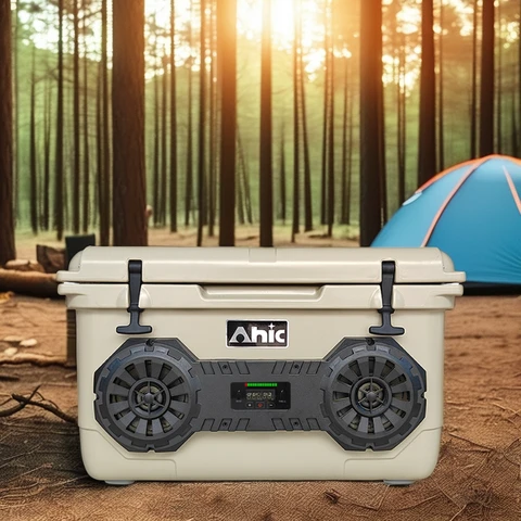 45L Portable Rotomolded Cooler Box Built-in Bluetooth Speaker for…