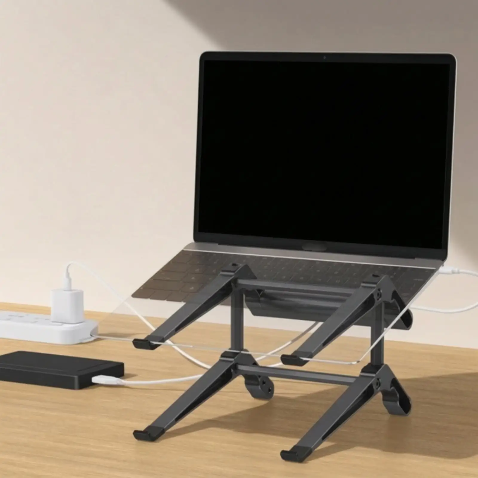 Two-tierLayer Laptop Stand Open-Frame Laptop Stand Angled for Professionals, Students, Tabletop, Home Office, Desk
