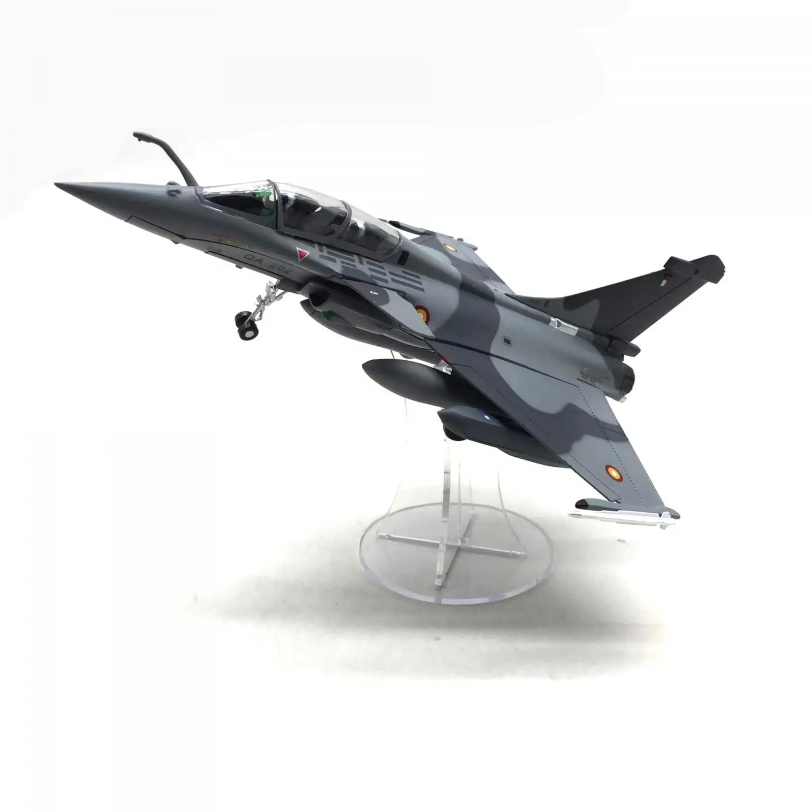 

1:72 Rafale B Diecast Fighter Model Desktop Decor Stimulated Airplane Collection Model for TV Cabinet Bar Office Home Bookshelf