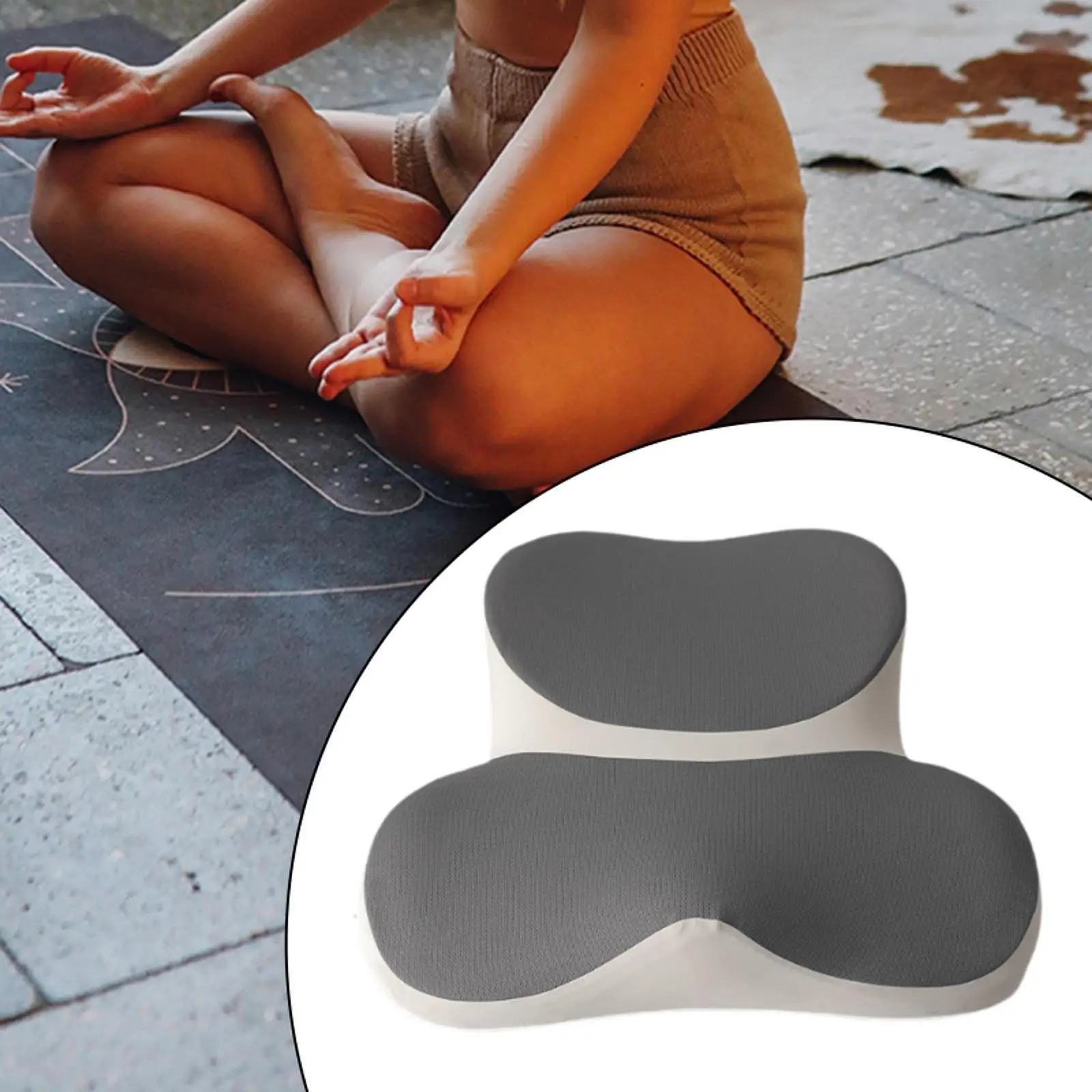 

Meditation Seat Cushion Chair Memory Foam Removable Cover Floor Cushion for Tea Ceremony Living Room Balcony Indoor Deep Thought