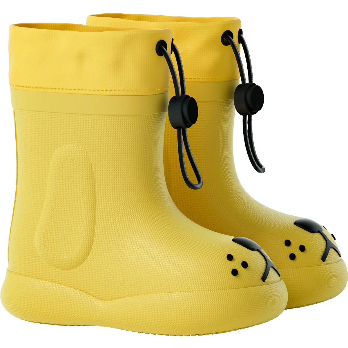 Chaussures de pluie coordonnantes pour enfants, bottes d\'eau pour bébé, bouche oligband, garçons, filles, Babay, doux, intégré