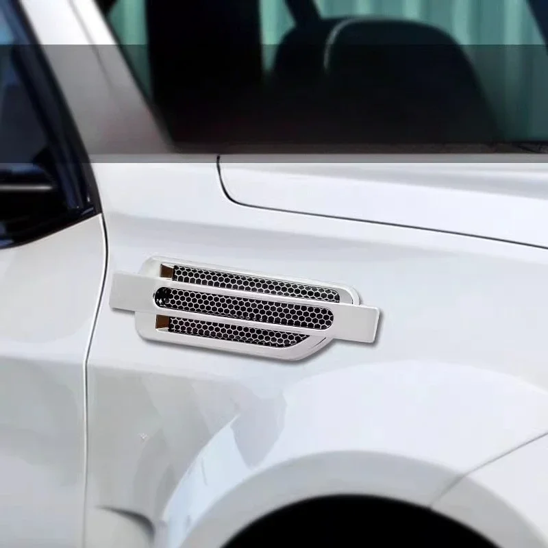 Shark Gill Air Intake Outlet Sticker, Car Fender & Hood Simulation Vent Decorative Decal
