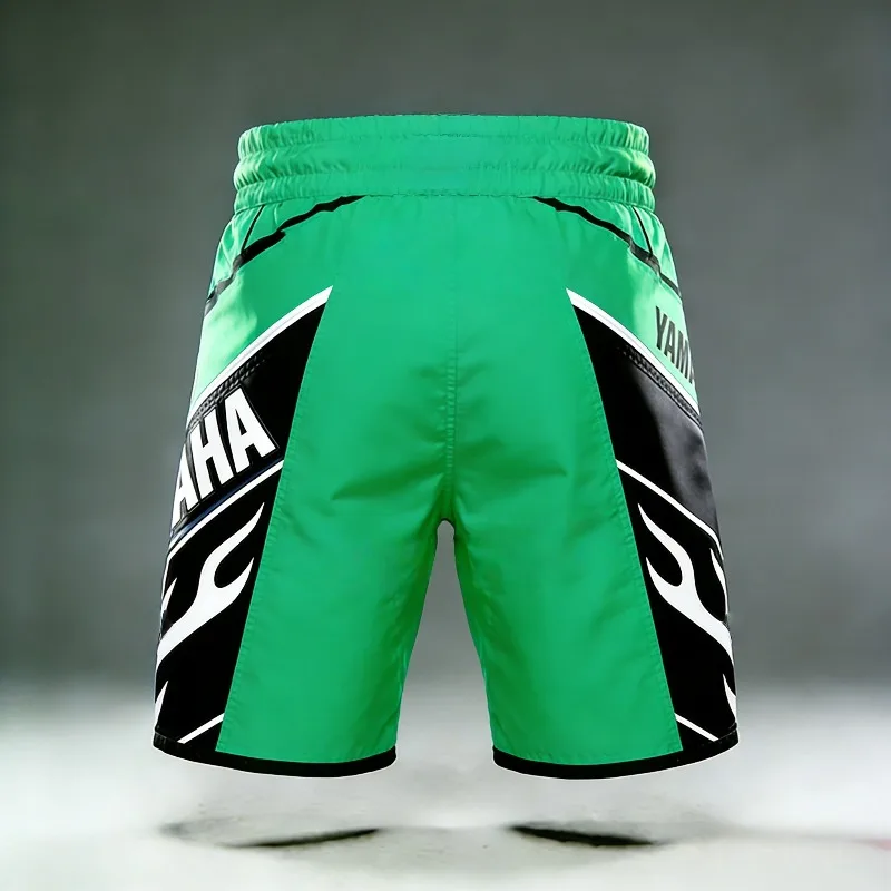 2026 Summer Trendy Yamaha Green Pocket Shorts for Men and Women Fashion Casual Speed Drying Motorcycle Cycle Sports Shorts