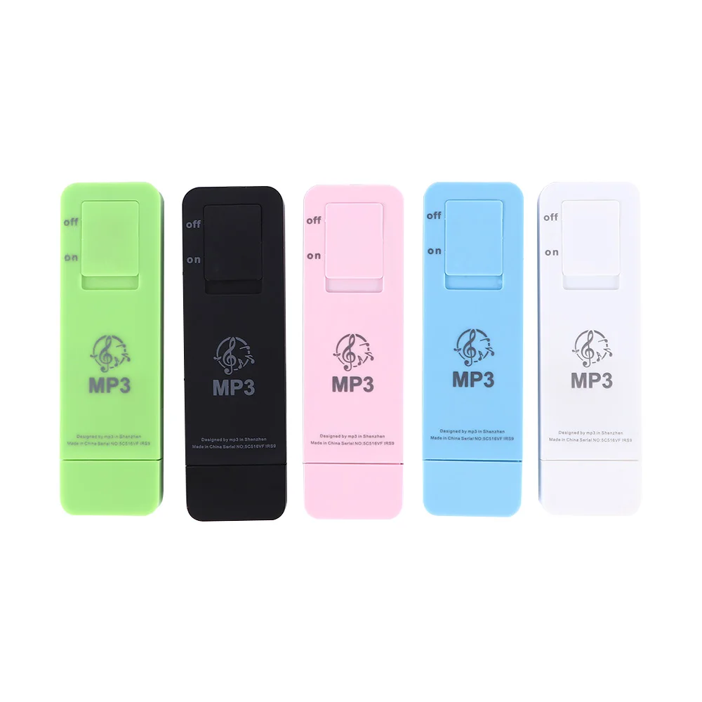 USB In-line Card MP3 player Portable Walkman Mini USB 2.0 Sport U Disk Mp3 Music Player Support Micro TF Card