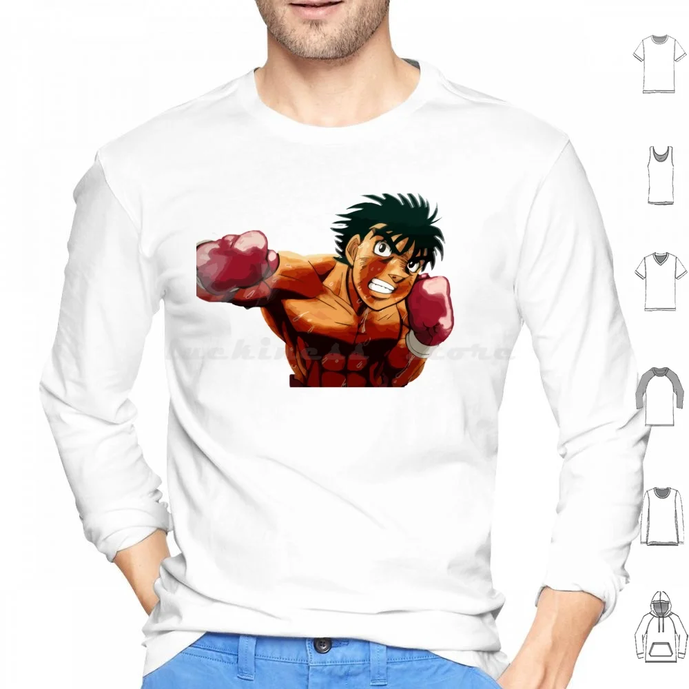 

Hajime толстовки с длинным рукавом Makunouchi Ippo Hajime No Boxing Boxer Sleeve Anime Kamogawa Takamura Hajime Kbg Design