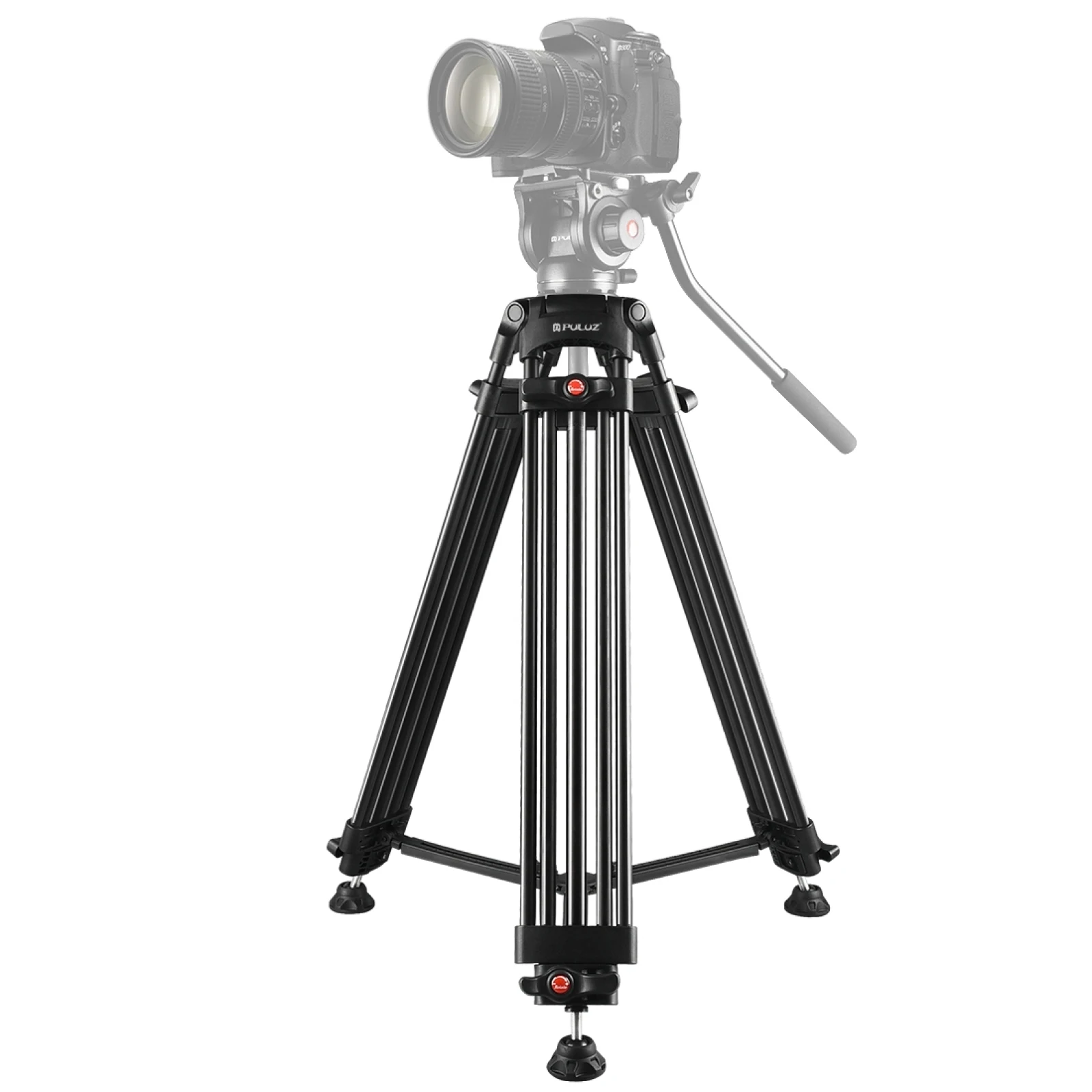 PULUZ Professional Heavy Duty Camcorder Aluminum Alloy Tripod