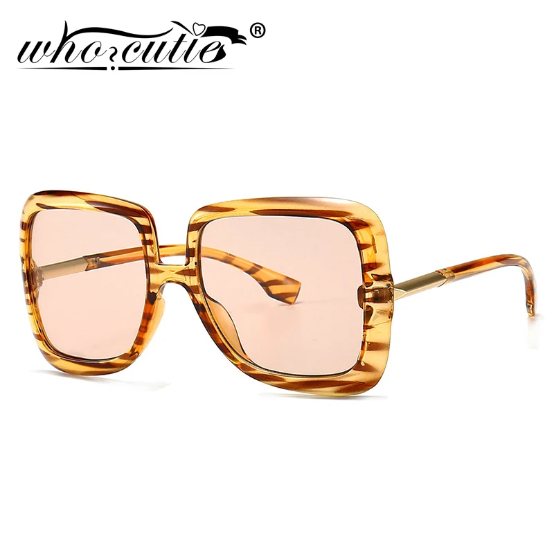 Retro Oversized Sunglasses Women 2023 Brand Design Vintage Square Fashion Big Large Grain Frame Sun Glasses shades Female S273