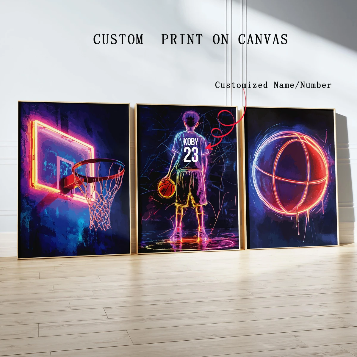 

3Pcs Personalized Custom Name Birthday Party Basketball Dunk Background Cloth, Multi-Functional Party Wall Decoration for Home D