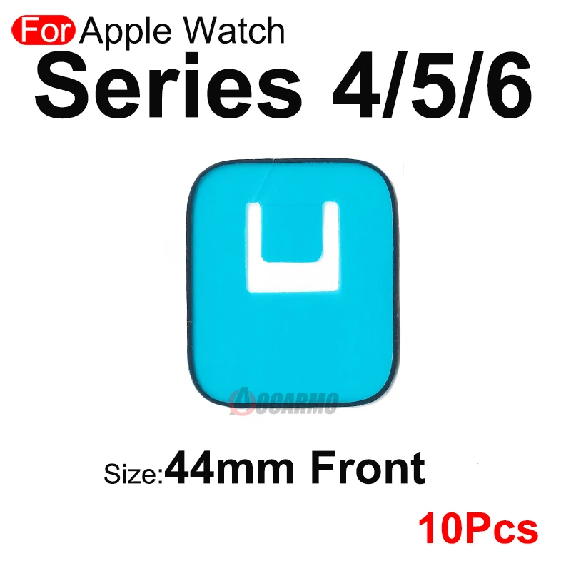 10 sztuk/partia Naklejka na przednią szybkę LCD z klejem na tylną stronę do Apple Watch Series 4 5 6 7 8 9 Ultra 40mm 41mm 44mm 45mm 49mm — zdjęcie produktu 3