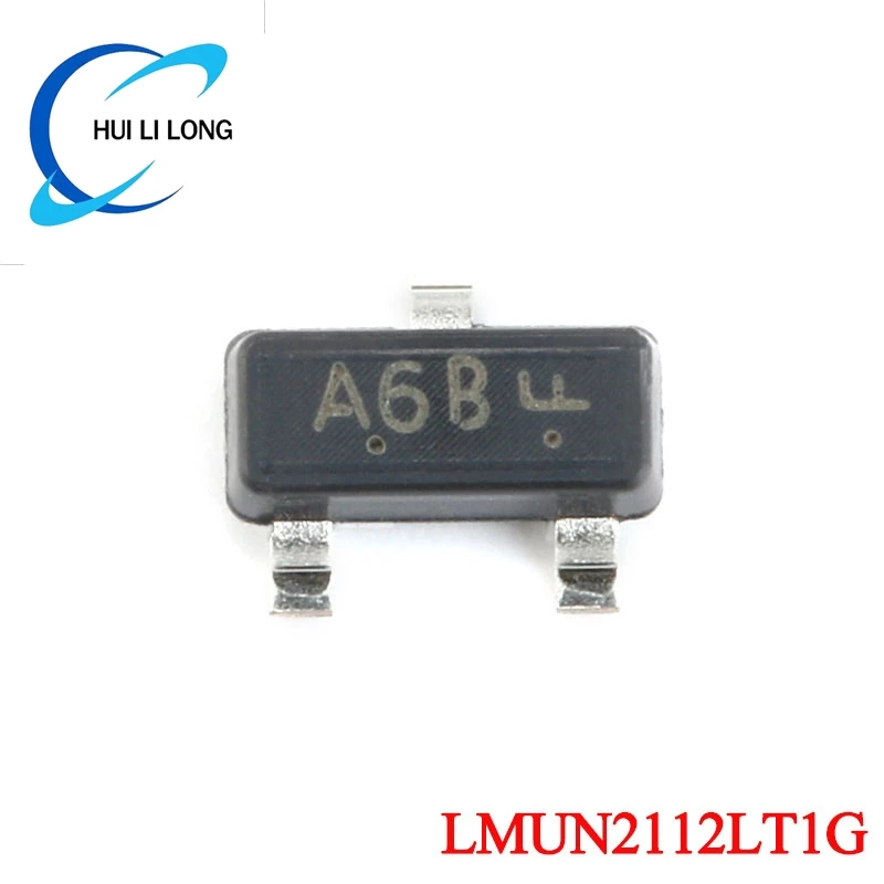 100Pcs/50pcs LMUN2112LT1G 6B SOT-23 PNP Digital SMD Transistor -50V/-100mA LMUN2211LT1G A8A IC Chip