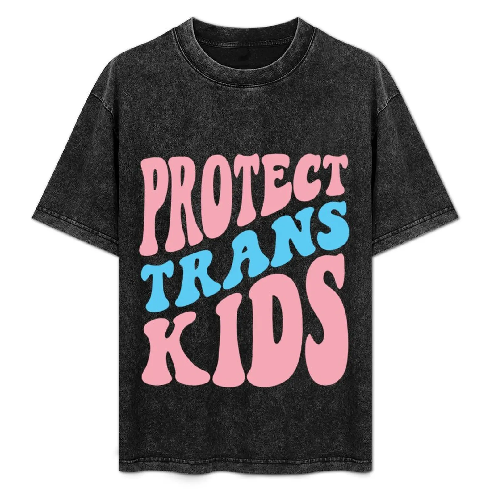 

PROTECT TRANS KIDS T-Shirt blanks kawaii clothes Blouse plain t shirts men