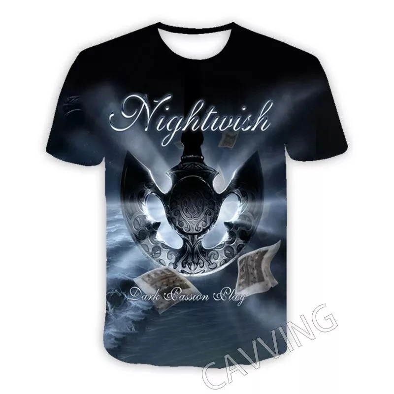

Rock Nightwish T-shirts Male 3D Print Men Women Short Sleeve T-shirt Hip-hop Trend Tees Y2k Tops Oversized Street Men's Clothing