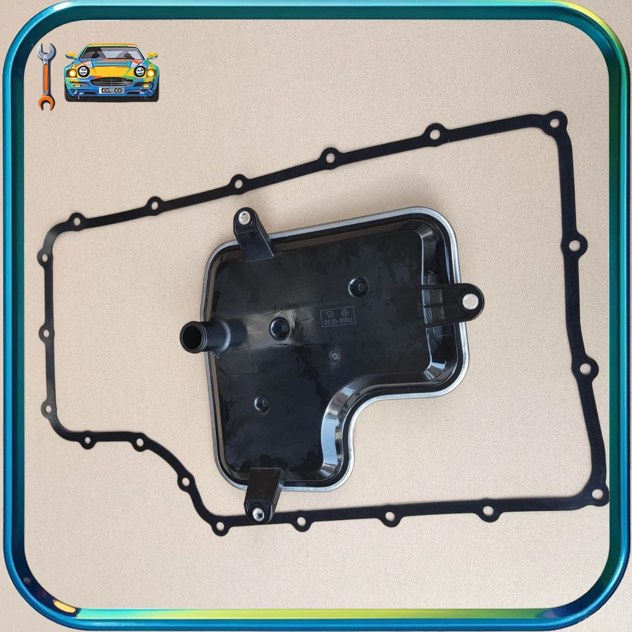 6R140 Auto Transmission Oil Filter BC3Z7A098B Oil Pan Gasket F6TZ7A191A for Ford F250 F-350 F-450 F-550 Super Duty 2011-2017