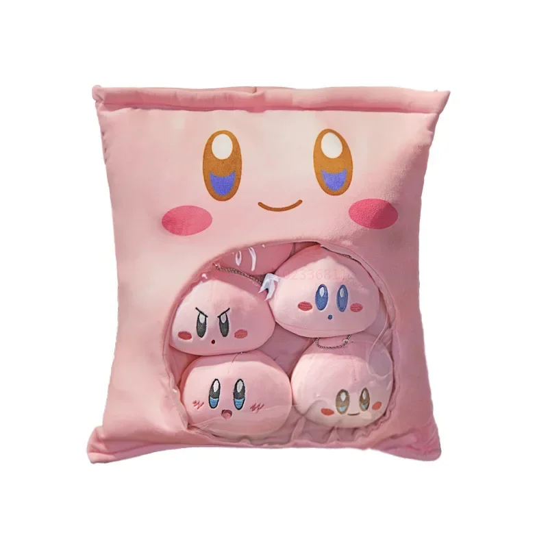 Anime Kirby Plush Pudding Candy Bag Kawaii Cute Mini Pink Plush Dolls Stuffed Pillow Room Decor Peluche Xmas Birthady Gifts Kids