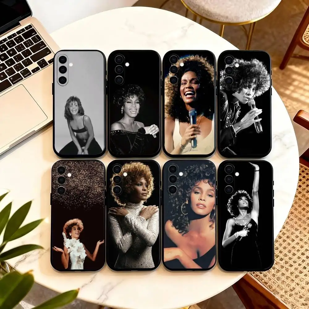 Whitney S-Singer Houston  Phone Case Black Silicone Soft For Samsung Galaxy A73,A72,A71,A70,A53,A52,A51
