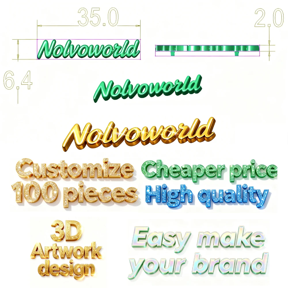 50-100 조각, 레이저 라벨에 브랜드 조각, 봉제 공예 직사각형 금속 지갑 라벨 태그, 가방 레인보우 금속 라벨 태그 바느질
