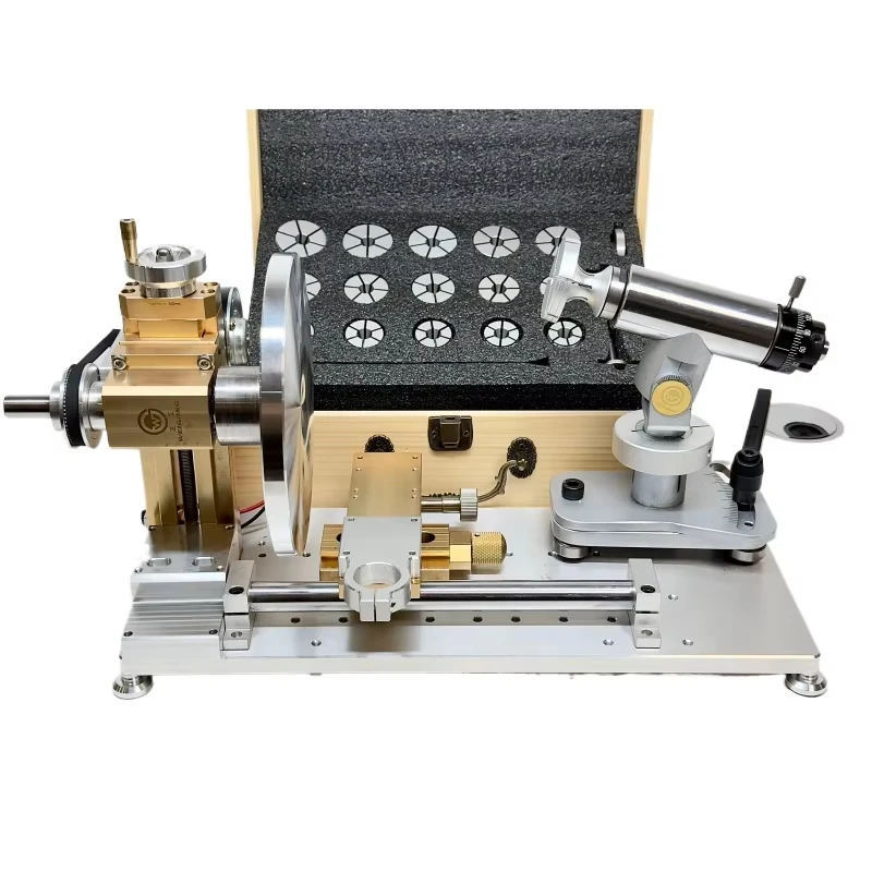 Watchmaker Multi-Function Lathe Watch Shell Renovation Polishing Bottom Cover Wire Drawing Lathe Fixed Angle Polishing Fixture