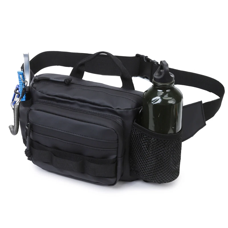 Lure Waist Pack Multi-Functional Tackle Bag with Cup Grid Lightweight Sling Tackle Storage Portable Fishing Sling Bag