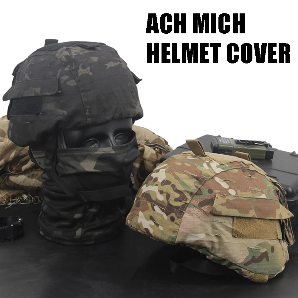 MICH 2000 Tactical Helmet Cover Airsoft Helmet Cover Accessories for Ver2 ACH Helmet Hunting Paintball Shooting Helmet Cloth