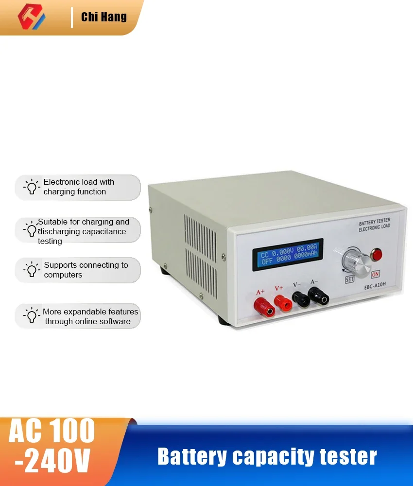 EBC-A10H Electronic Load Battery Capacity Tester Charging and Discharging  Power Supply Test 5A Charging  10A Discharging