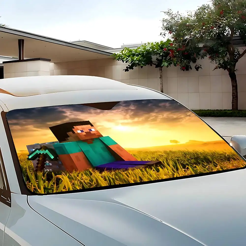 Game-S-mINe Crafts-classic Stylish And Trendy Windshield Sunshade, Car Windshield Cover, Car Sunshade Curtain Car Sun Protection