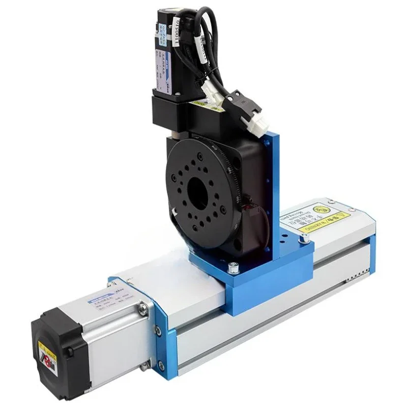 

Раздвижной стол с линейным модулем и поворотным столом. Индексирующая пластина. Горизонтальная прямая линия левого и правого движения.