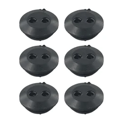 6Pcs Rubber Grommet Brush Cutter Grass Trimmer Fuel Oil Pipe Hose Washer Grommet 2 Holes Fuel Tank Seal Grommet