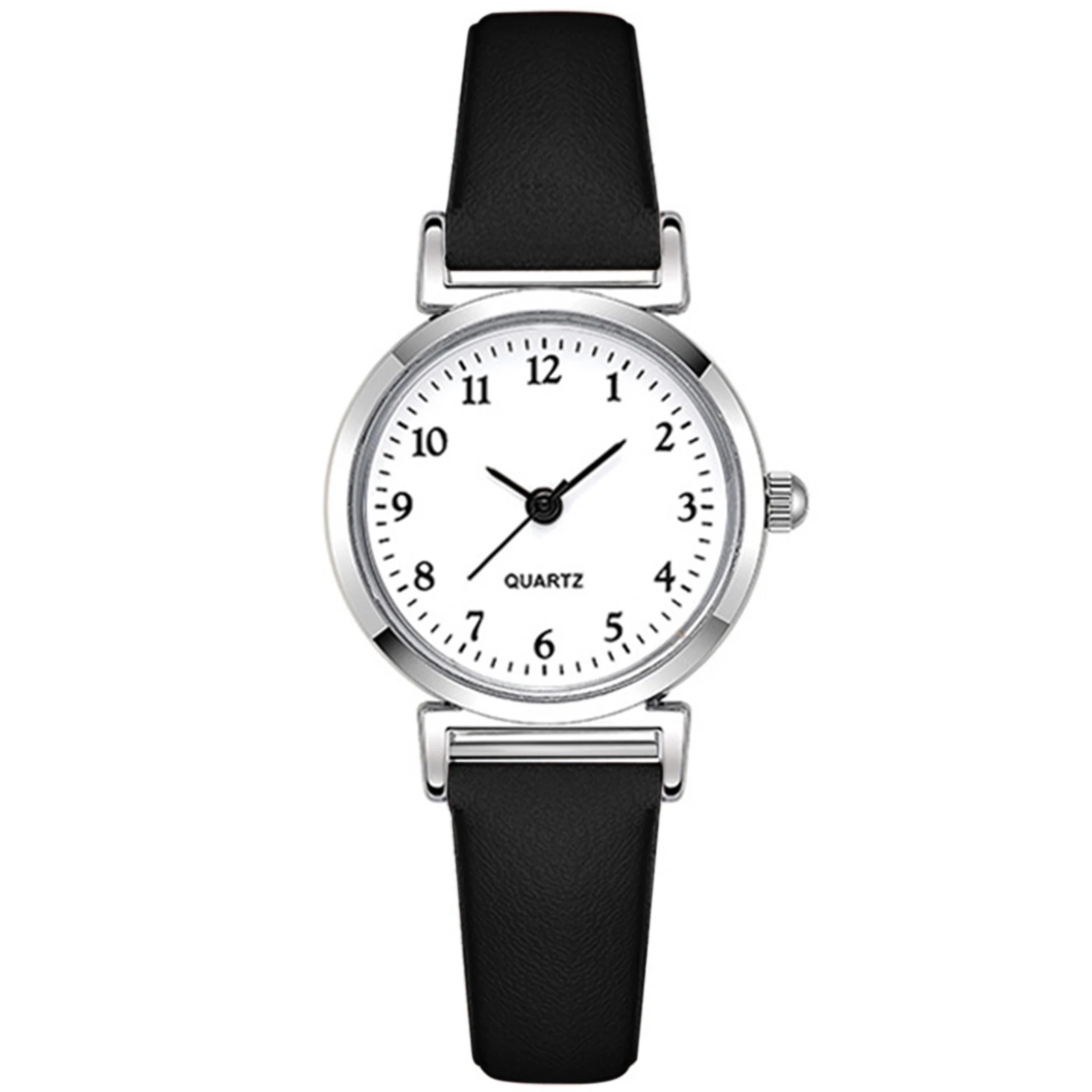 Students Business Quartz Watch Round Dial Shape Easy to Wear Casual Watch for Home Office Working Shopping