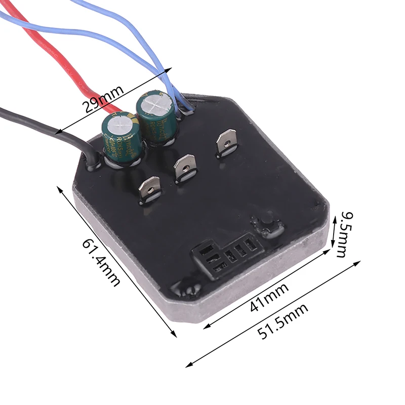 Elétrica Wrench Board Controlador, Power Tool, Motherboard Acessórios, 60A Brushless Lithium Angle Grinder, Control Board, 5.2x6.2cm