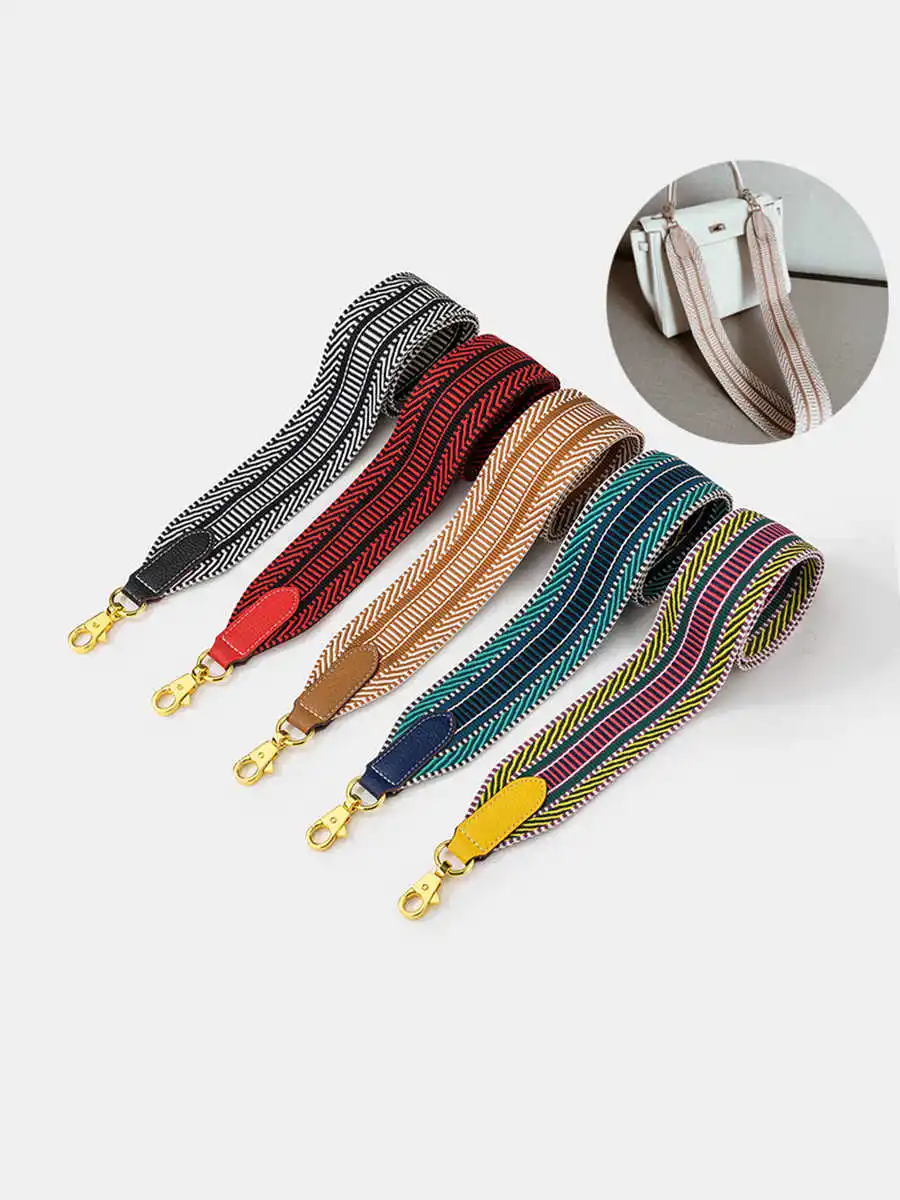 Suitable for Hermès Evelyne Evelyne Bag Herbag Woven Wide Shoulder Strap Single Shoulder Diagonal Wide Bag Strap 5cm