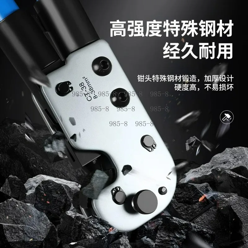 CT-38 CT-80 CT-150 Mechanical Cold Crimping Pliers Point Type For Y O Copper Nose Large Bare Terminals