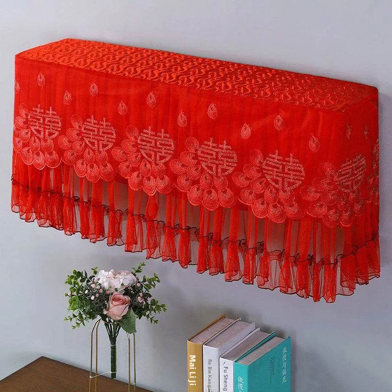 wedding-celebration-red-dust-cover-for-split-type-air-conditioner-new-2026-model-hanging-style-air-conditioner-cover