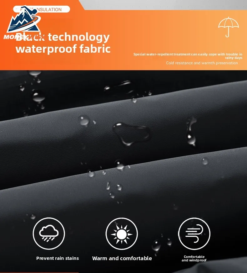 MONEYWISH الرجال أسفل سترة 2025 العصرية تنوعا زائد القطن سميكة الباردة برهان الدافئة معطف مقنع في الهواء الطلق سترة شتوية عادية #6