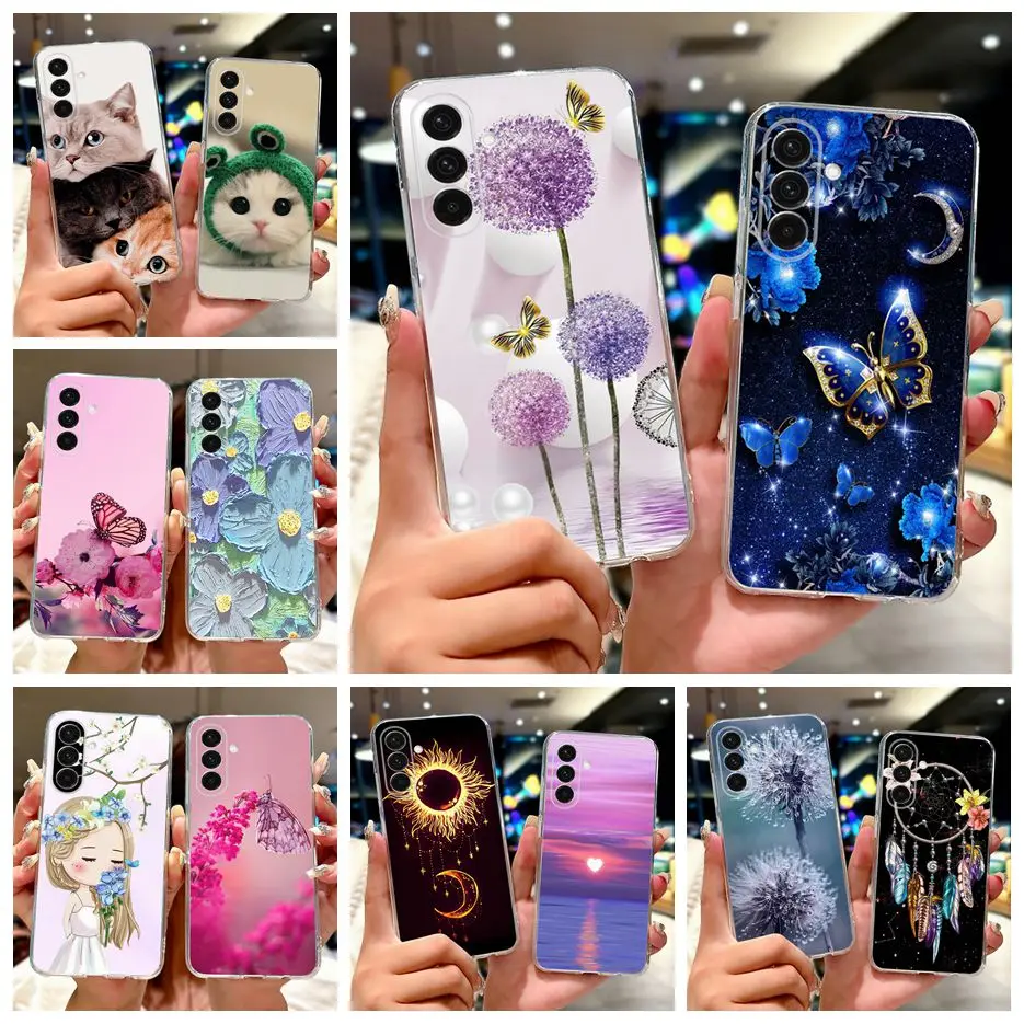 For Samsung Galaxy A56 5G Case SM-A566B New Luxury Painted Cover Soft Slim Phone Case For Samsung A16 A 26 36 56 Galaxy A36 Bags