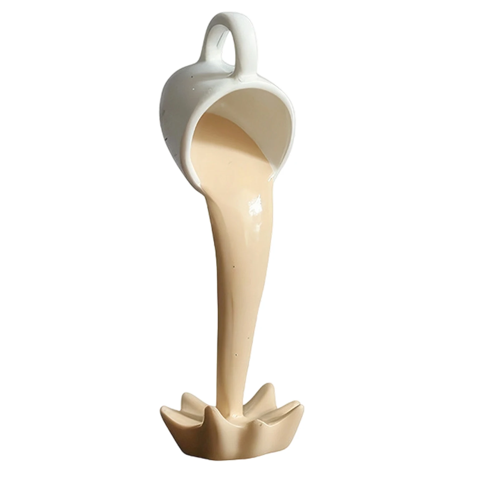Floating Spilling Coffee Cup Sculpture Kitchen Decoration Spilling Magic Pouring Splash Creative Desktop Decor Home Decoration view 4