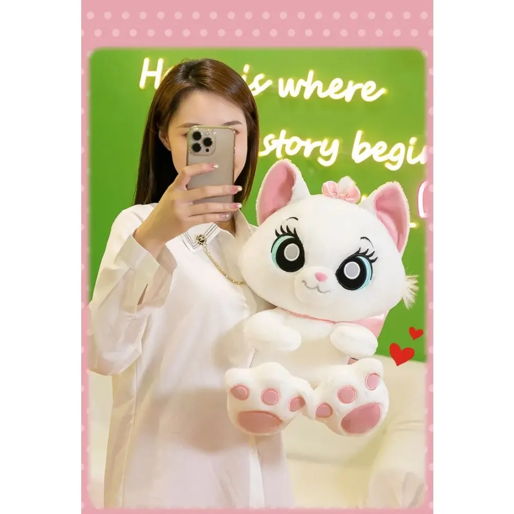 ديزني الكرتون ماري غرزة القط ألعاب من القطيفة ديزني لطيف لينة محشوة الدمى وسادة على شكل حيوانات للأطفال هدية