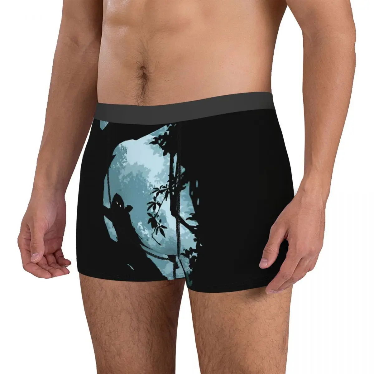 Smalls Predator Movie Alien 27 Exotic Men's Boxer Briefs Graphic Vintage Funny Winter Wearable