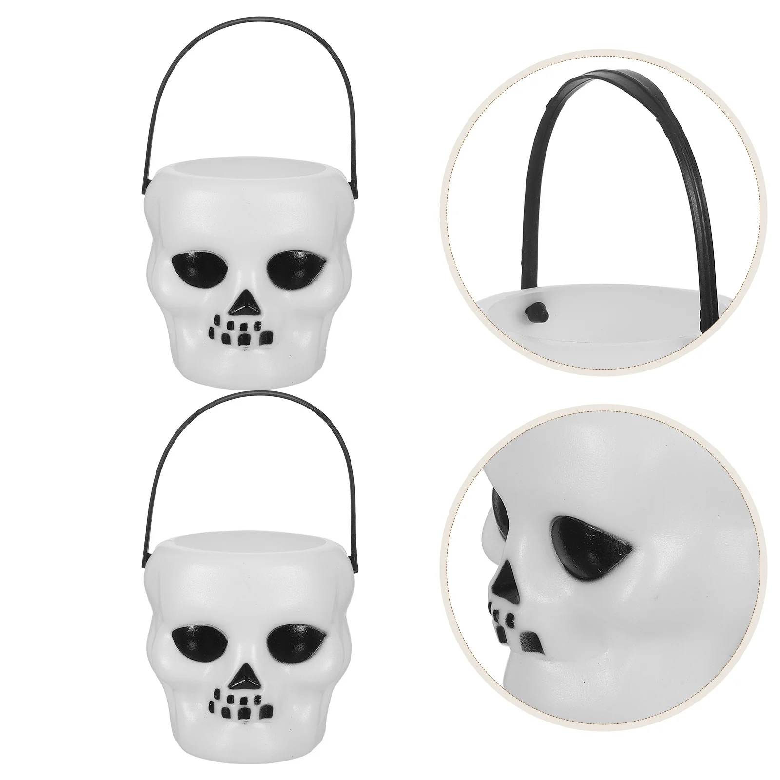 

6pcs Pumpkin Bucket Candy Storage Party Decoration Handheld Barrel Trick Or Treat Gift Container Barrel For